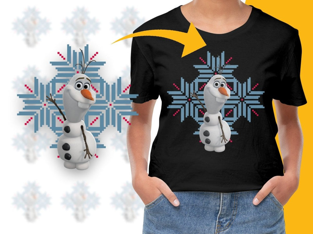 Frozen Olaf Snowflake Design Christmas PNG File - Teepew