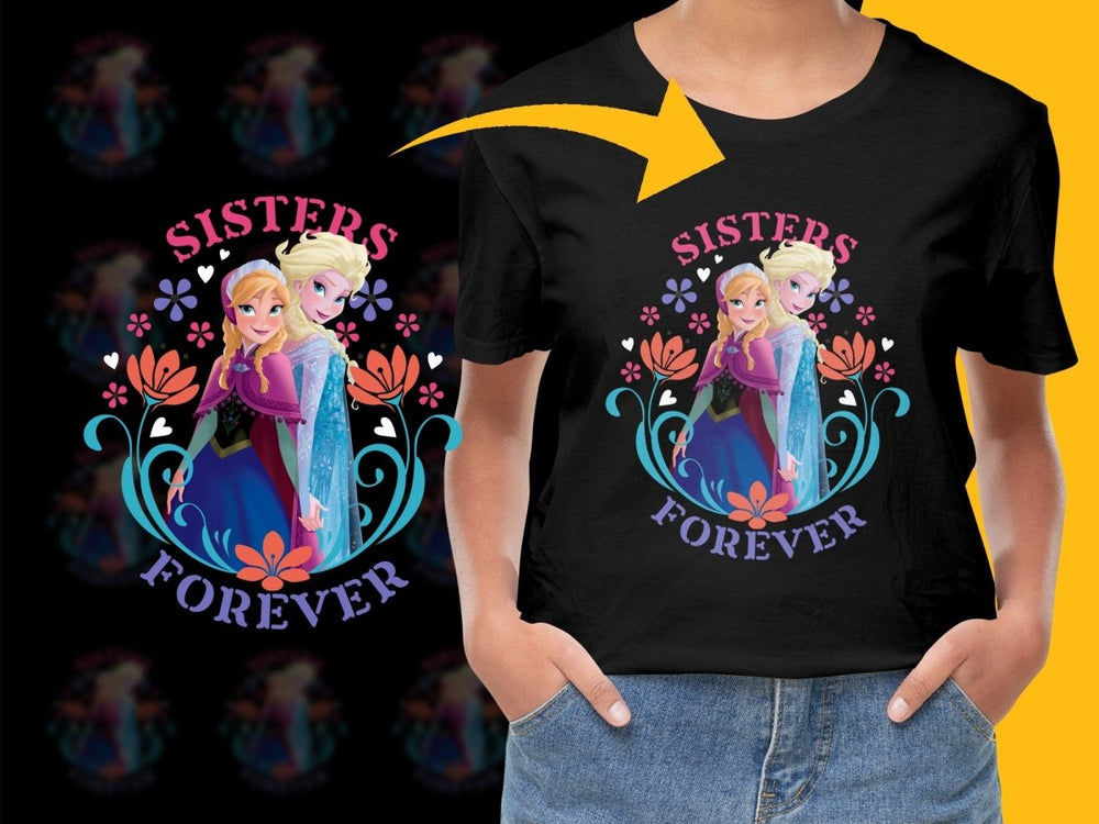 Frozen Sisters Forever Christmas PNG File - Teepew