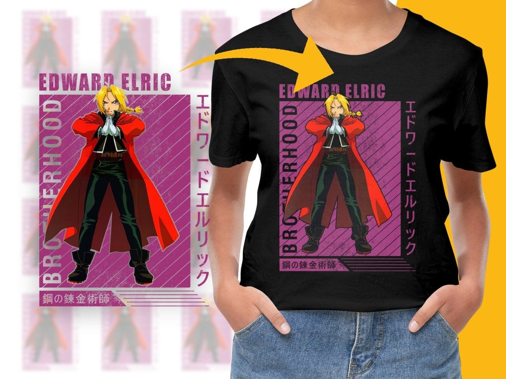 Fullmetal Alchemist Brotherhood Edward Elric PNG Digital - Teepew