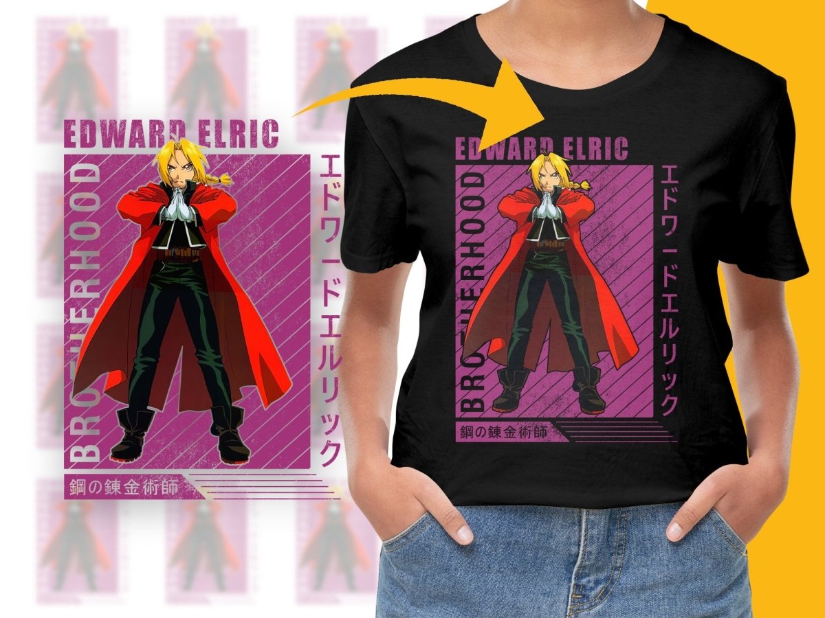 Fullmetal Alchemist Brotherhood Edward Elric PNG Digital - Teepew