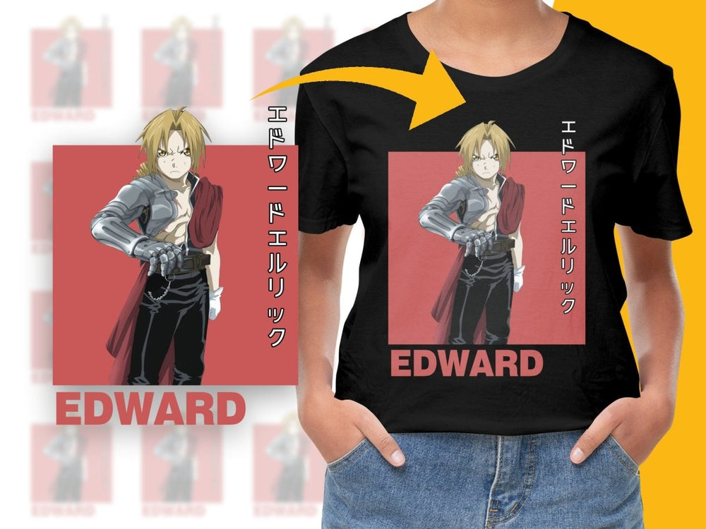 Fullmetal Edward Elric Anime Character PNG Digital - Teepew