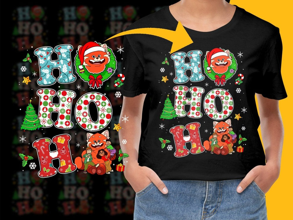 Fun and Festive Christmas Ho Ho Ho Red Panda PNG File - Teepew