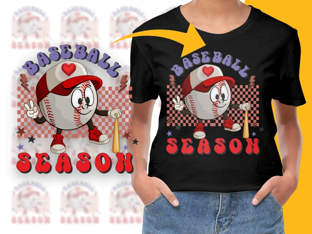 Fun Baseball Season Character Design PNG File - Teepew