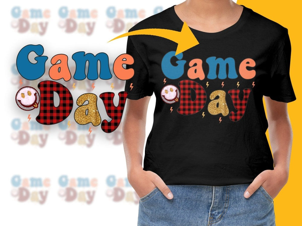 Fun Bold Patterned Game Day Design PNG File - Teepew