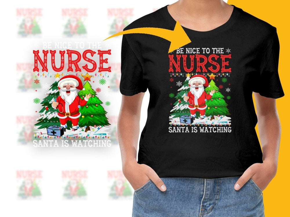 Fun Christmas Nurse Santa Holiday Graphic PNG File - Teepew