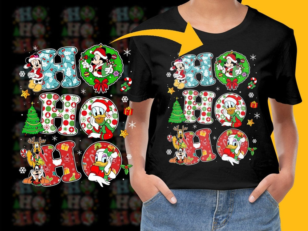 Fun Christmas Themed PNG File Detailed Cute Character Art - Teepew