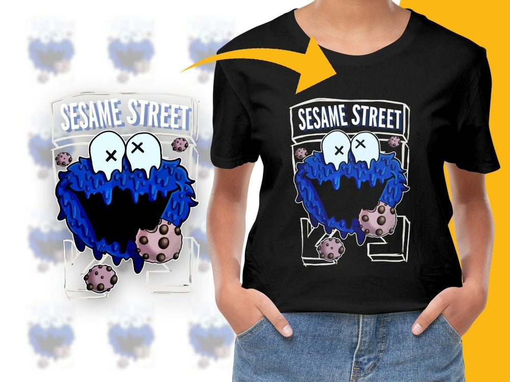 Fun Cookie Monster Sesame Street Graphic PNG File - Teepew