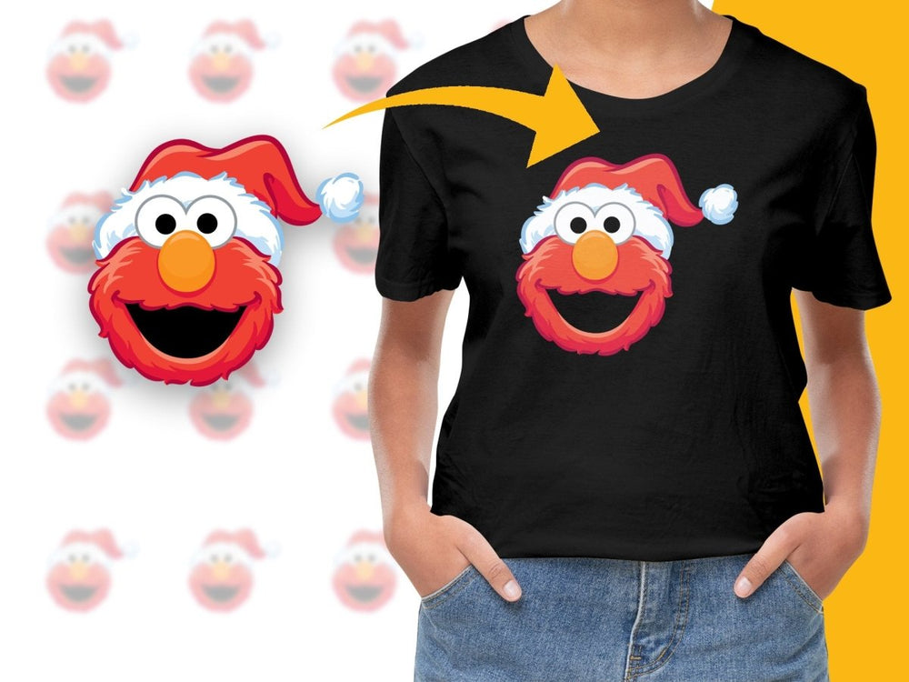 Fun Elmo Santa Design Christmas Holiday PNG File - Teepew