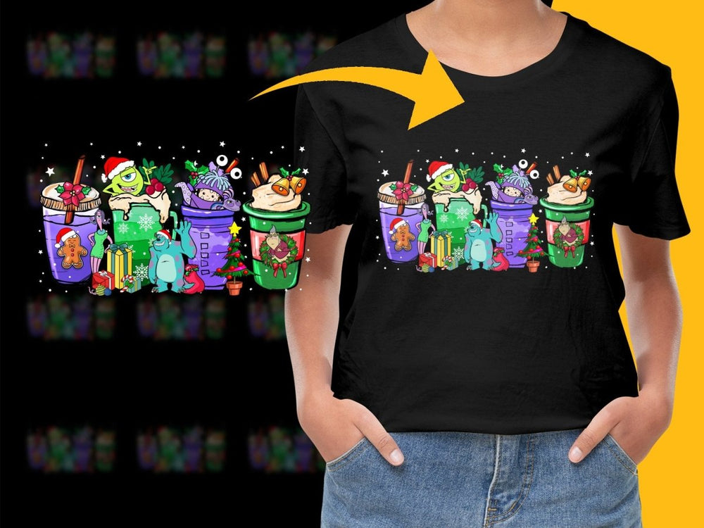 Fun Festive Christmas Monster Inc Theme PNG File - Teepew
