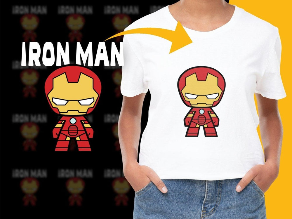 Fun Iron Man Character Design Kids PNG File - Teepew