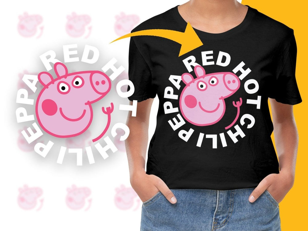 Fun Peppa Red Hot Chili Inspired Graphic PNG File - Teepew