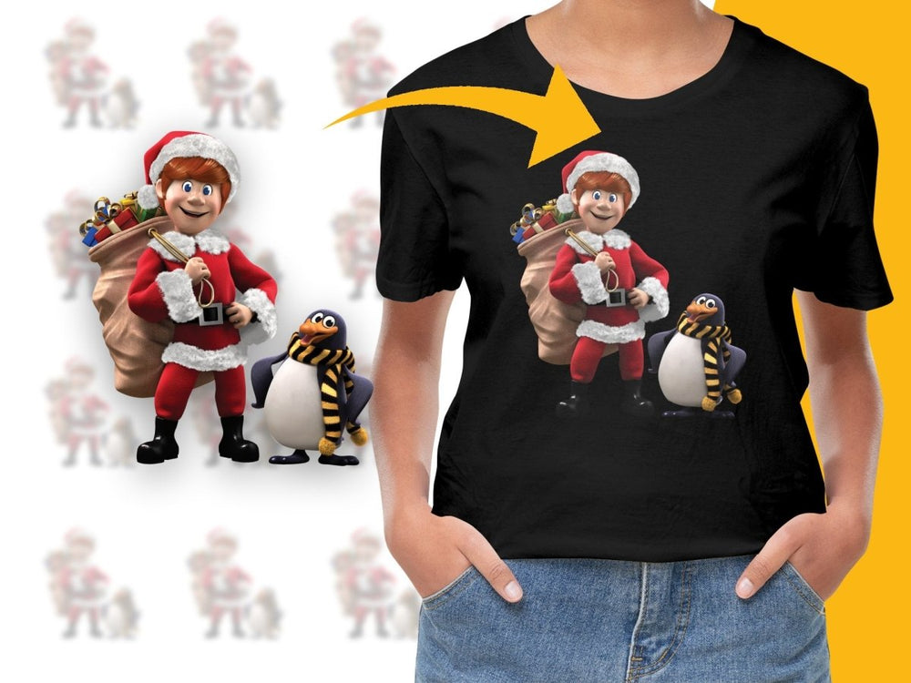 Fun Santa and Penguin Christmas PNG File - Teepew