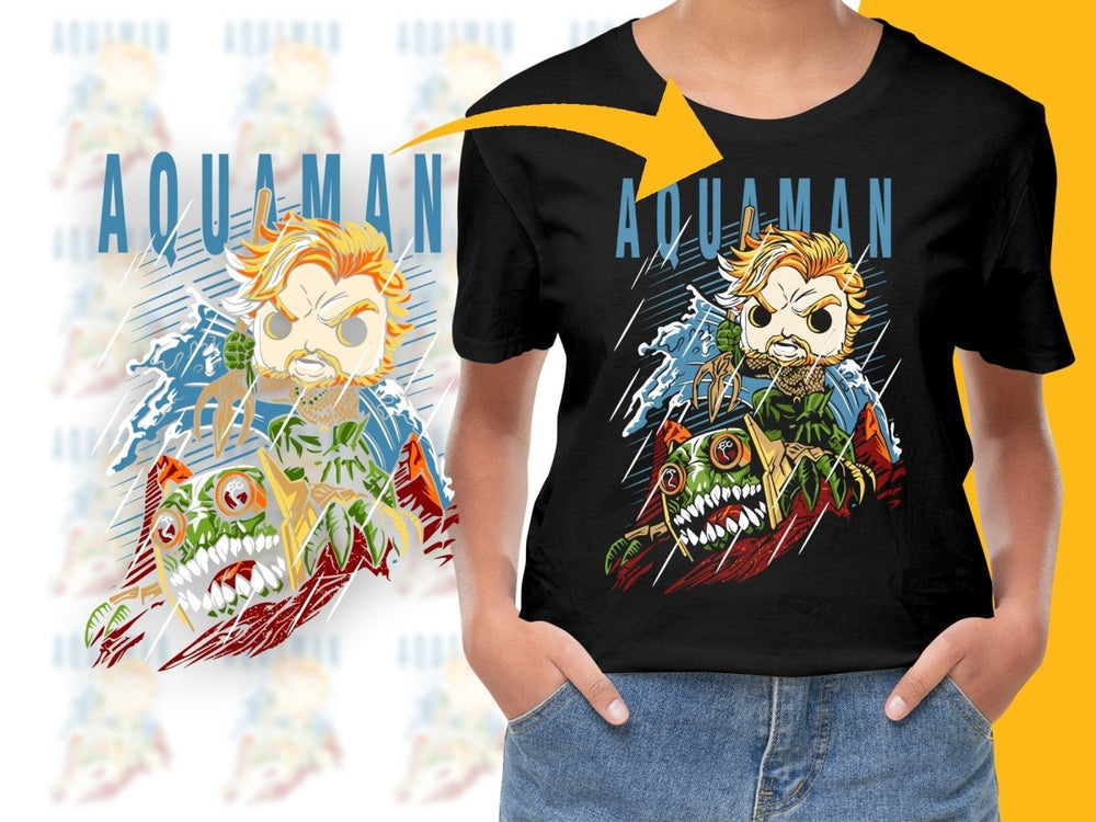 Funko Pop Aquaman Illustrated Adventure PNG File - Teepew