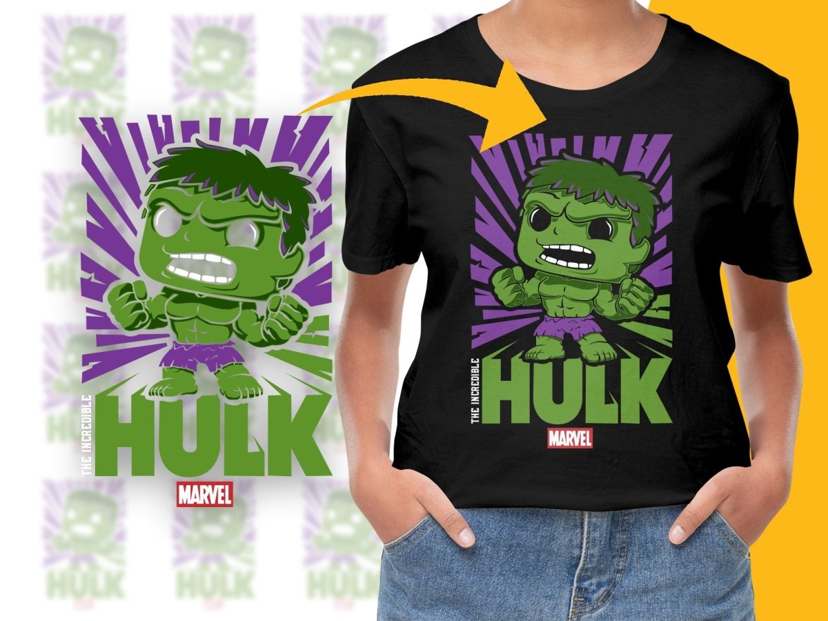 Funko Pop Bold Hulk with Comic Style PNG File - Teepew