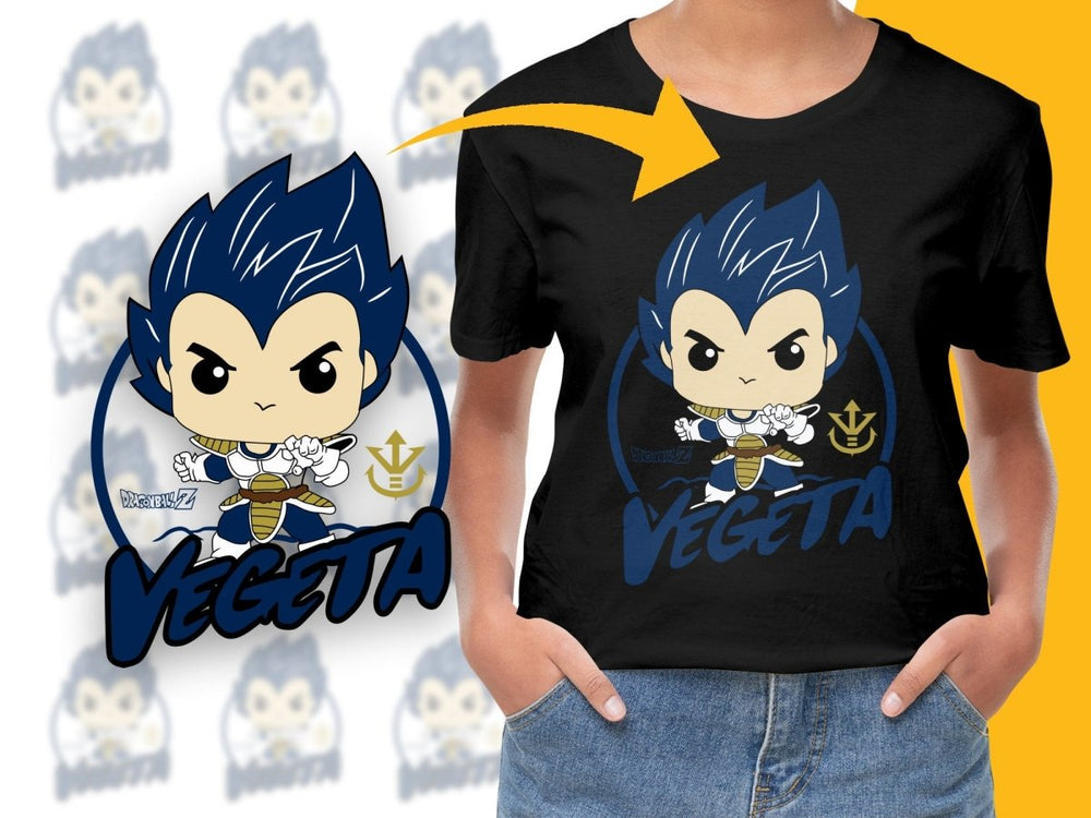 Funko Pop Dragon Ball Z Vegeta Iconic Power Pose PNG File - Teepew