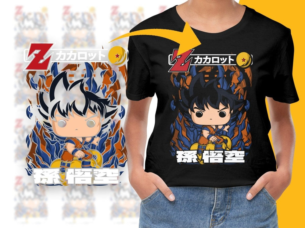 Funko Pop Dragon Inspired Blue Fiery Anime PNG File - Teepew