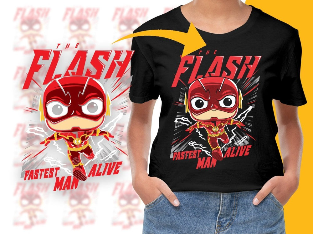 Funko Pop Flash Fastest Man Alive PNG File - Teepew