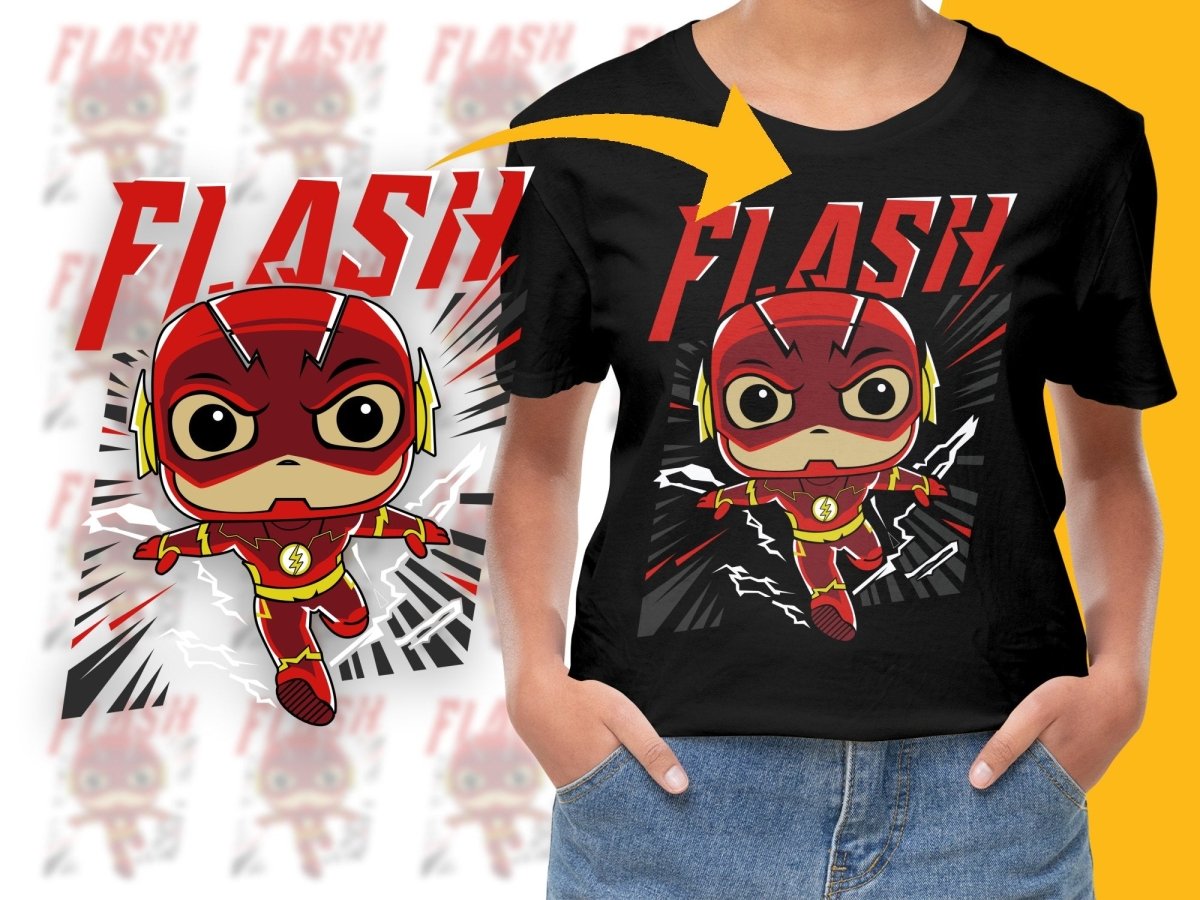 Funko Pop Flash Speedster Dash Superhero PNG File - Teepew