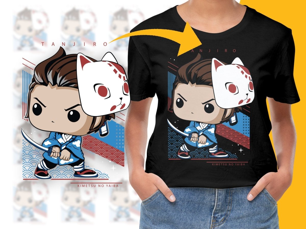 Funko Pop Kimetsu No Yaiba Tanjiro with Cat Mask PNG File - Teepew
