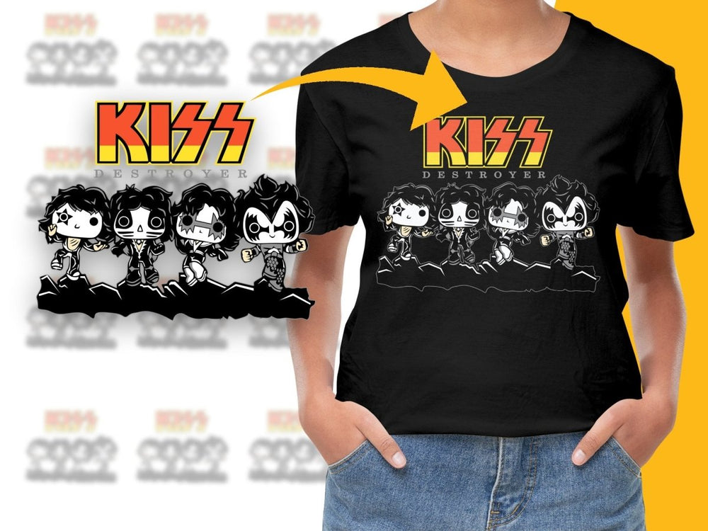 Funko Pop KISS Destroyer Album Cover Band Cartoon PNG File - Teepew
