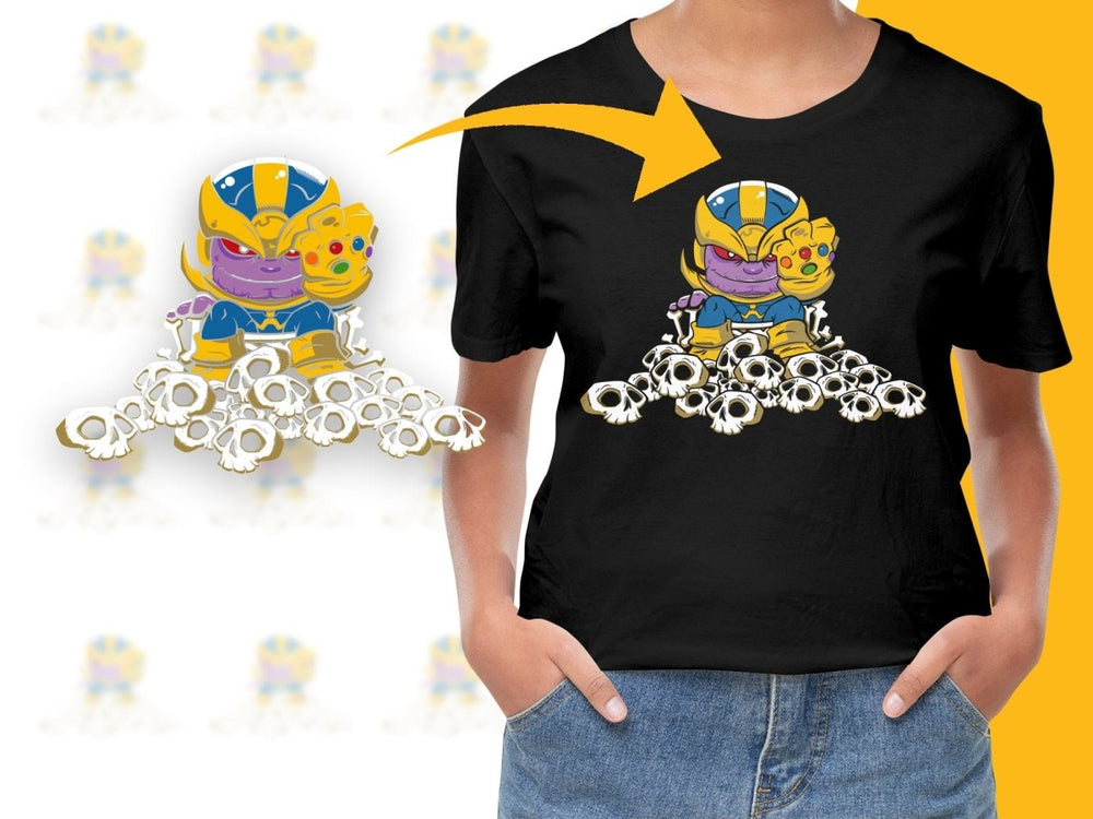 Funko Pop Powerful Cartoon Villain with Infinity Gauntlet PNG File - Teepew