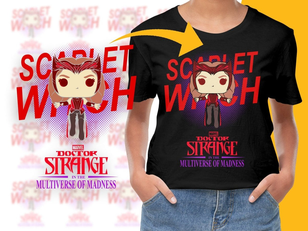 Funko Pop Scarlet Witch Doctor Strange Multiverse of Madness PNG File - Teepew
