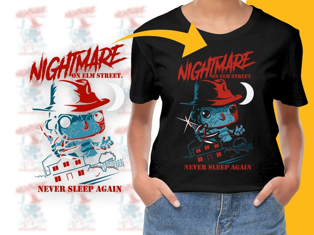 Funko Pop Scary Nightmare on Elm Street Never Sleep Again PNG File - Teepew