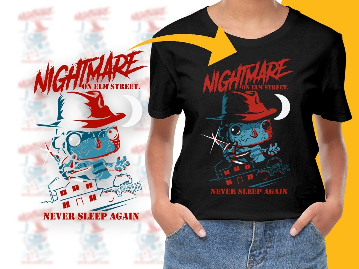 Funko Pop Scary Nightmare on Elm Street Never Sleep Again PNG File - Teepew