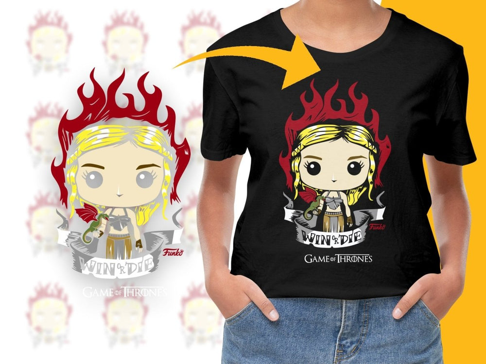 Funko Pop Stunning Dragon Queen with Fiery Hair PNG File - Teepew