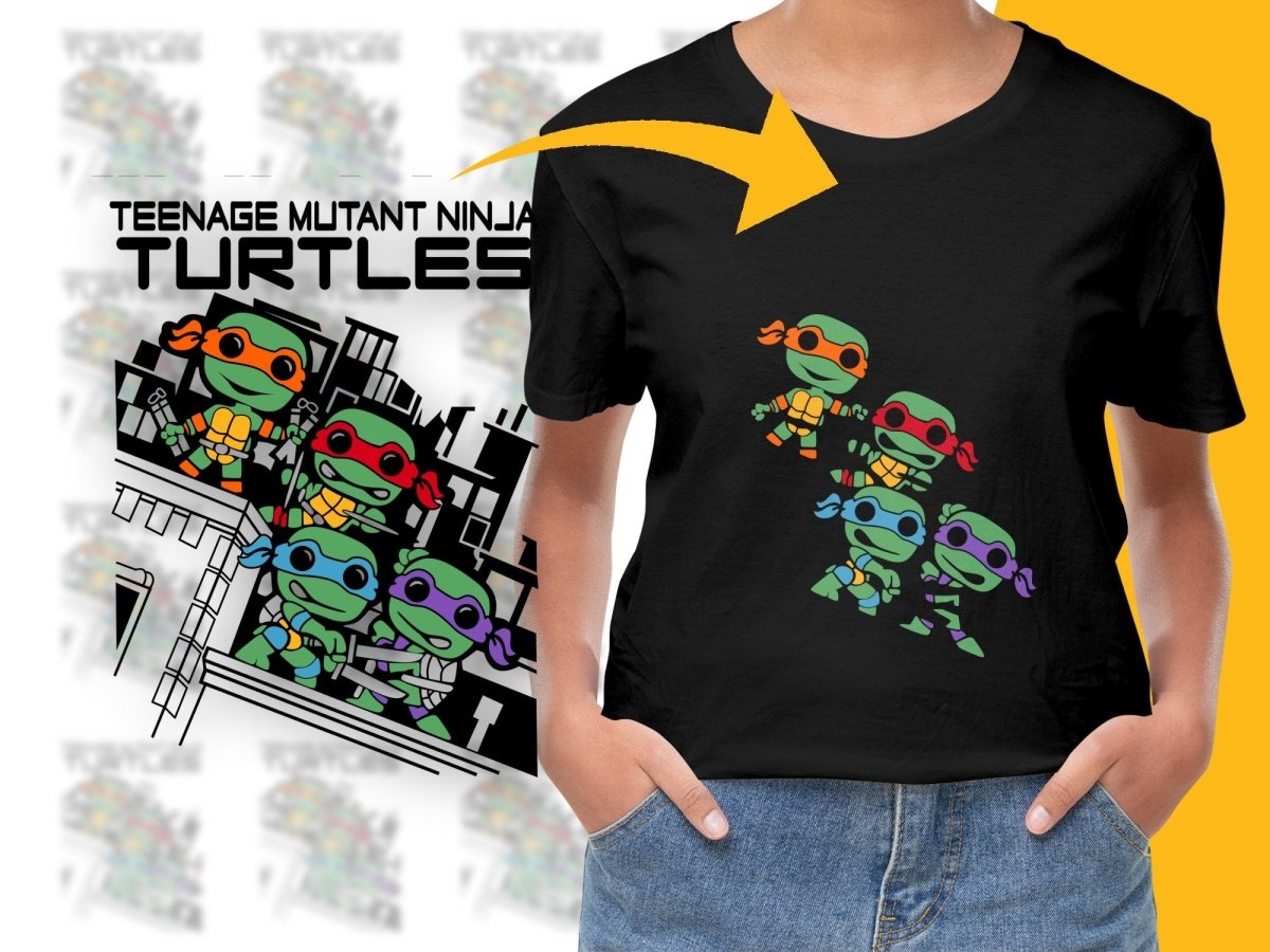 Funko Pop Teenage Mutant Ninja Turtles Rooftop Adventure PNG File - Teepew