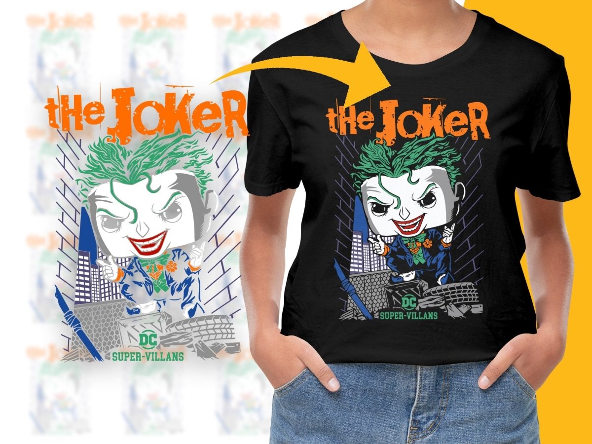 Funko Pop The Joker Illustration DC Super - Villains Fan PNG File - Teepew