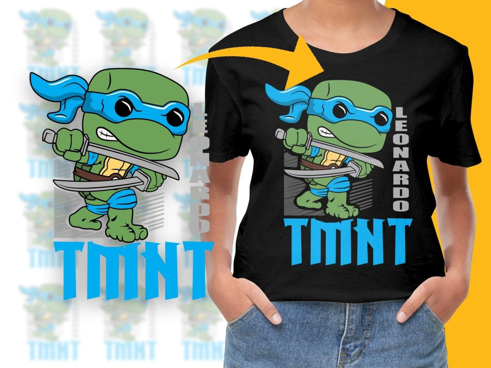 Funko Pop TMNT Leonardo Cartoon PNG File - Teepew