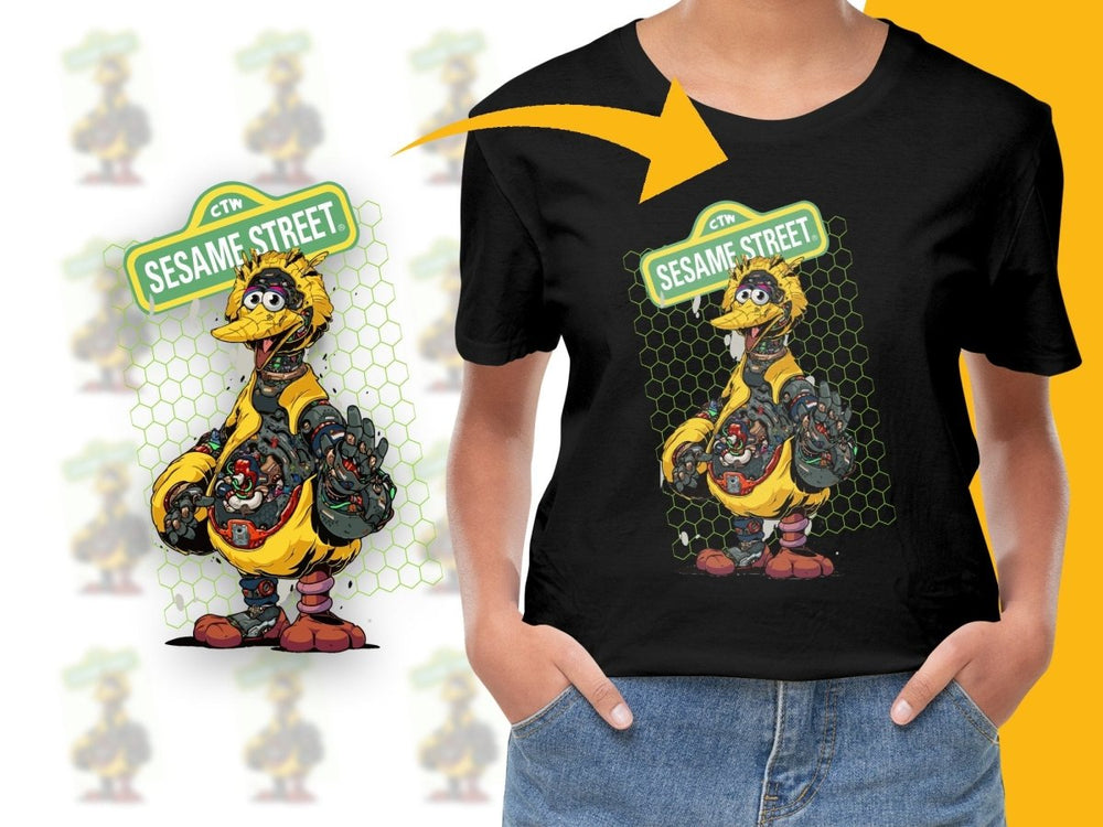 Funky Big Bird Graphic Design PNG File - Teepew