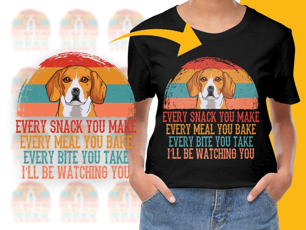 Funny Beagle Dog Watching You Slogan Gift PNG File - Teepew
