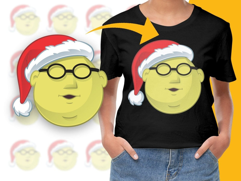 Funny Cartoon Santa Claus Digital - Teepew