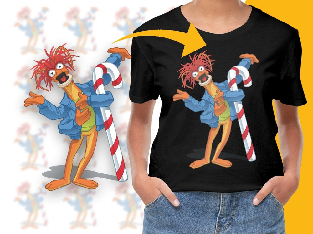 Funny Christmas Boober Fraggle Rock Candy Cane PNG File - Teepew