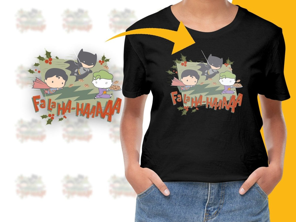 Funny Christmas Digital Comic Characters Holiday Print - Teepew