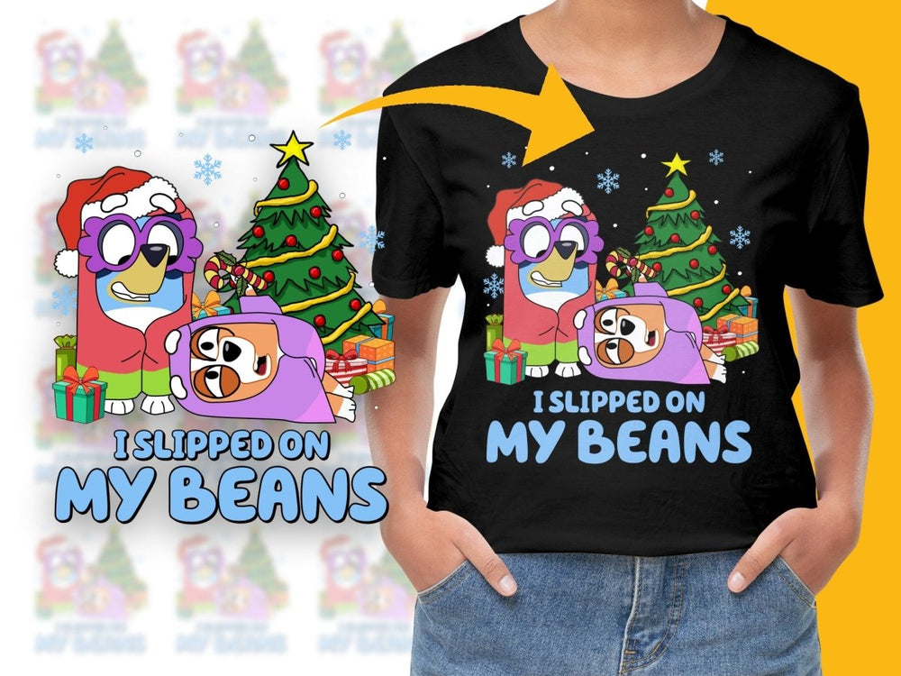 Funny Christmas I Slipped on My Beans PNG File - Teepew