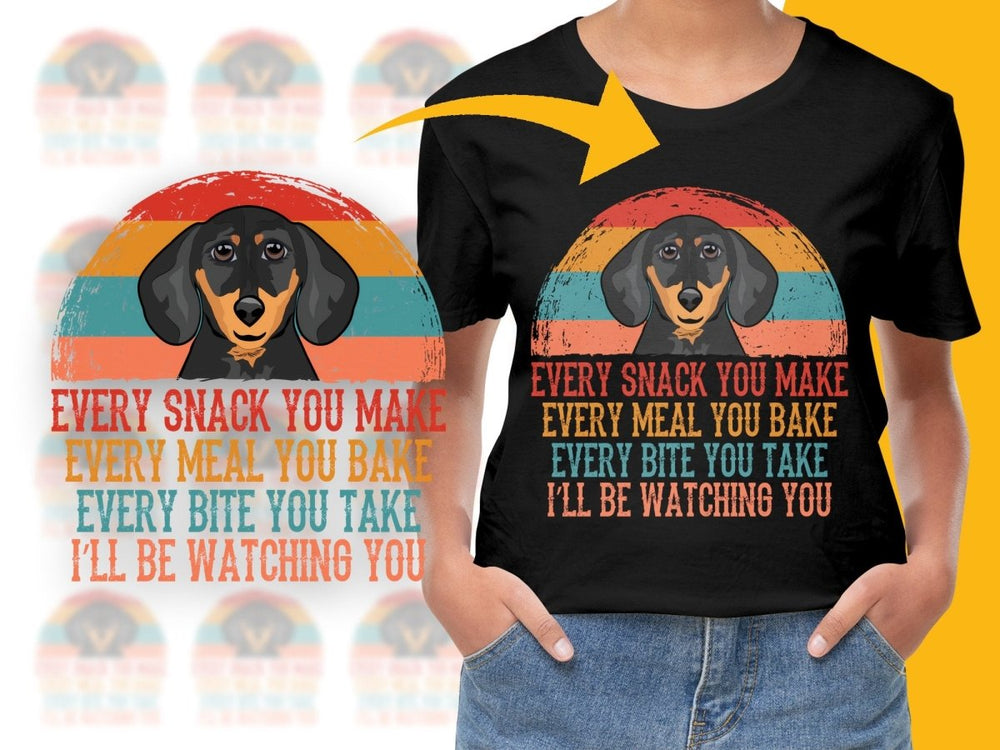 Funny Dachshund Dog I'll Be Watching You PNG File - Teepew
