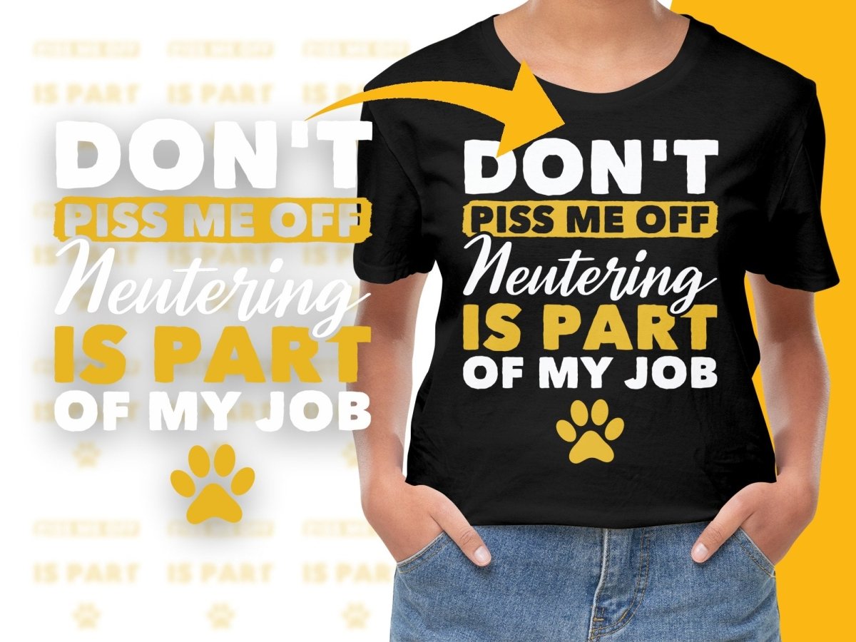 Funny Dog Lover Neutering Job Graphic PNG File - Teepew