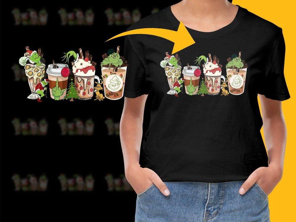 Funny Grinch Christmas Drinks Graphic PNG File - Teepew