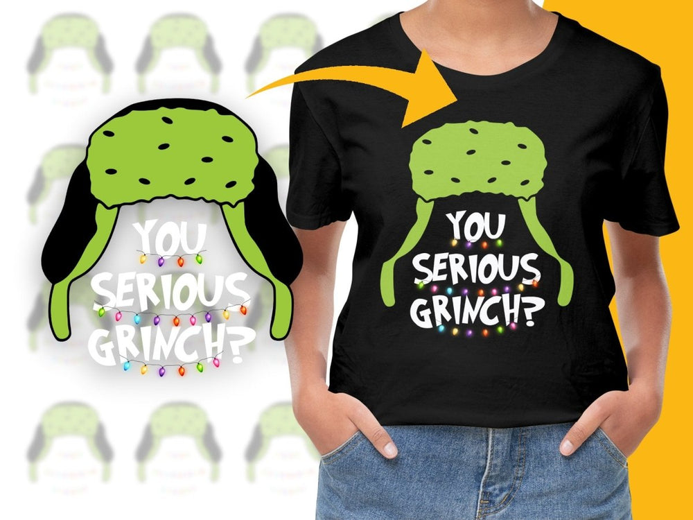 Funny Grinch Christmas Lights Humor Novelty Graphic PNG File - Teepew