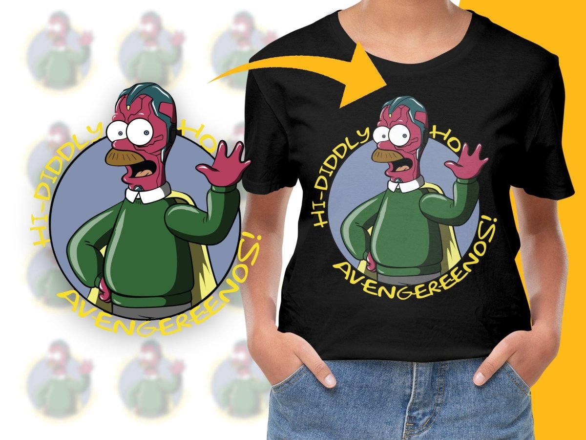 Funny Hi Diddly Ho Avengereenos PNG File - Teepew