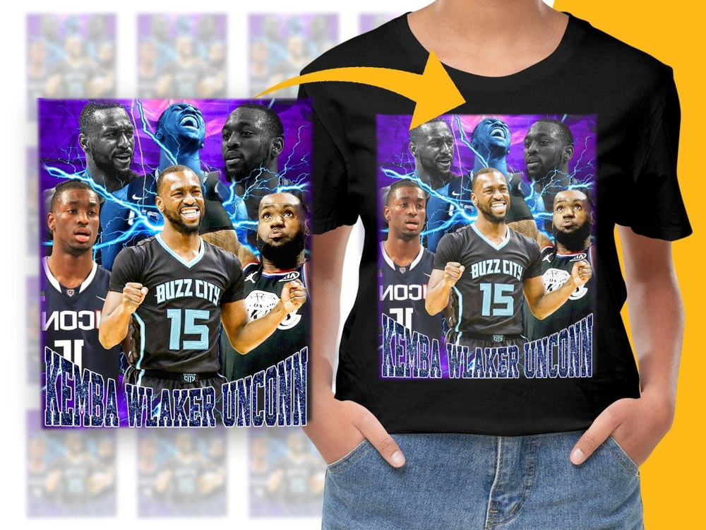 Funny Kemba Walker Unconn Buzz City Bootleg PNG File - Teepew
