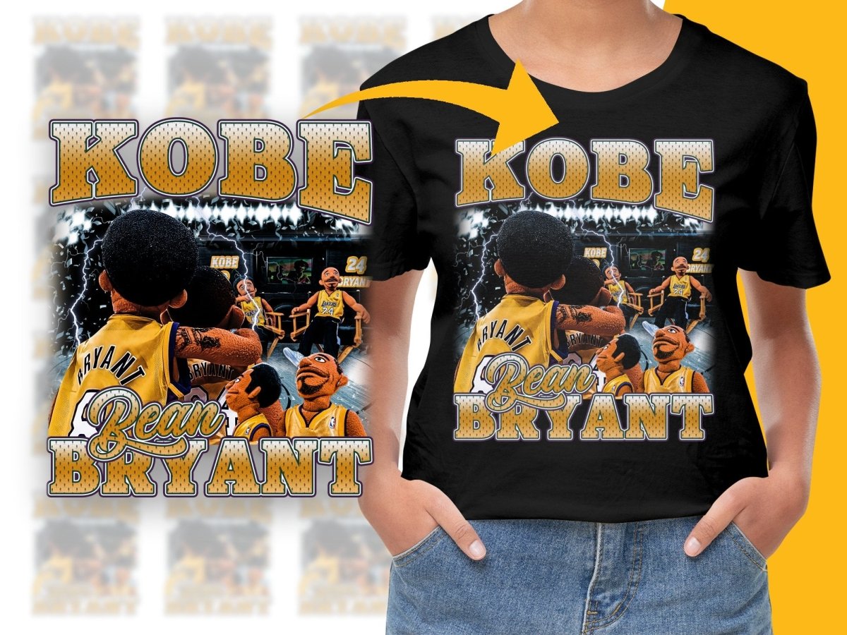 Funny Kobe Bean Bryant Los Angeles Lakers Basketball Star Bootleg Graphic PNG File - Teepew