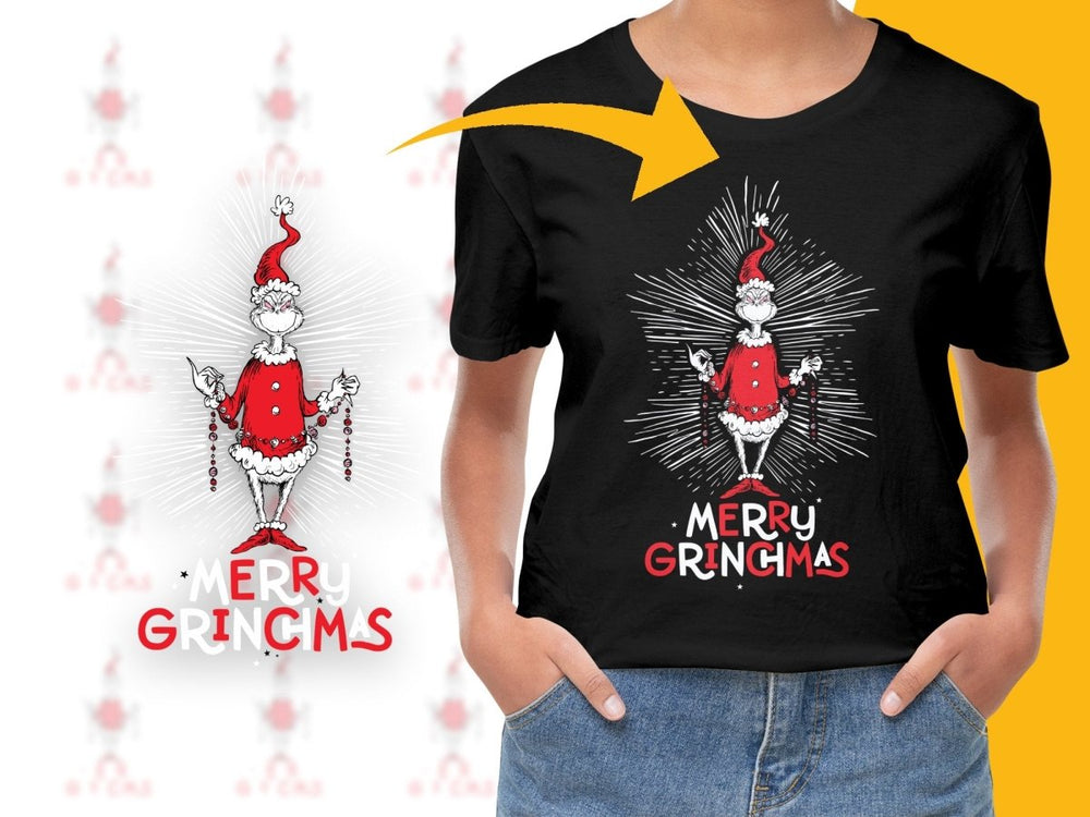 Funny Merry Grinchmas Graphic Christmas PNG File - Teepew