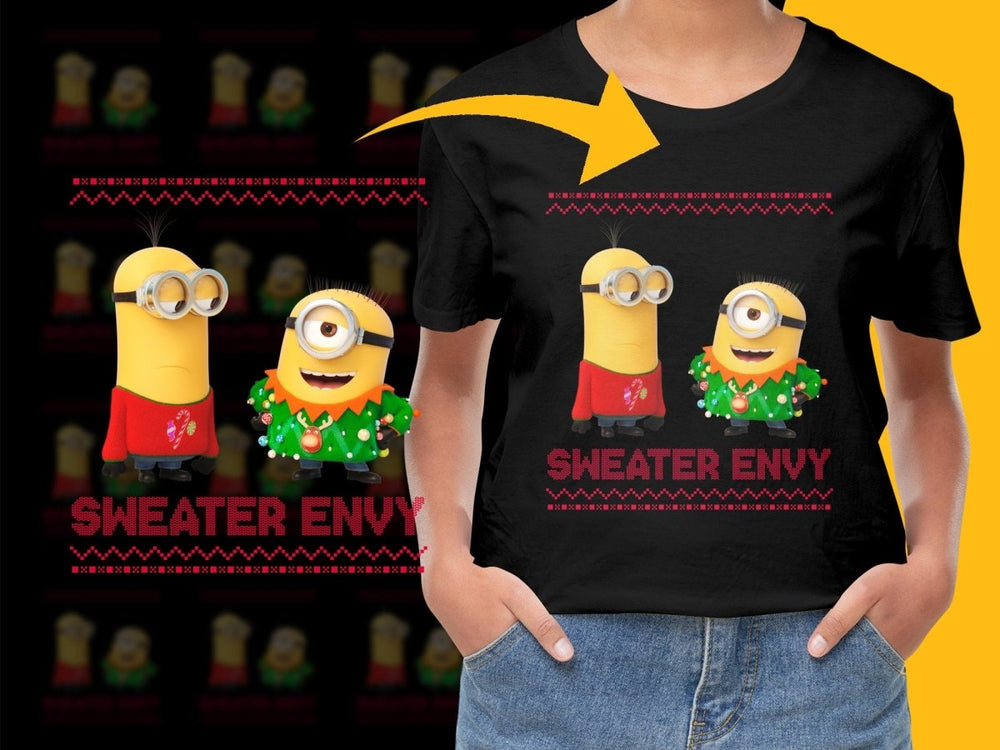 Funny Minions Christmas Sweater Envy Novelty PNG File - Teepew