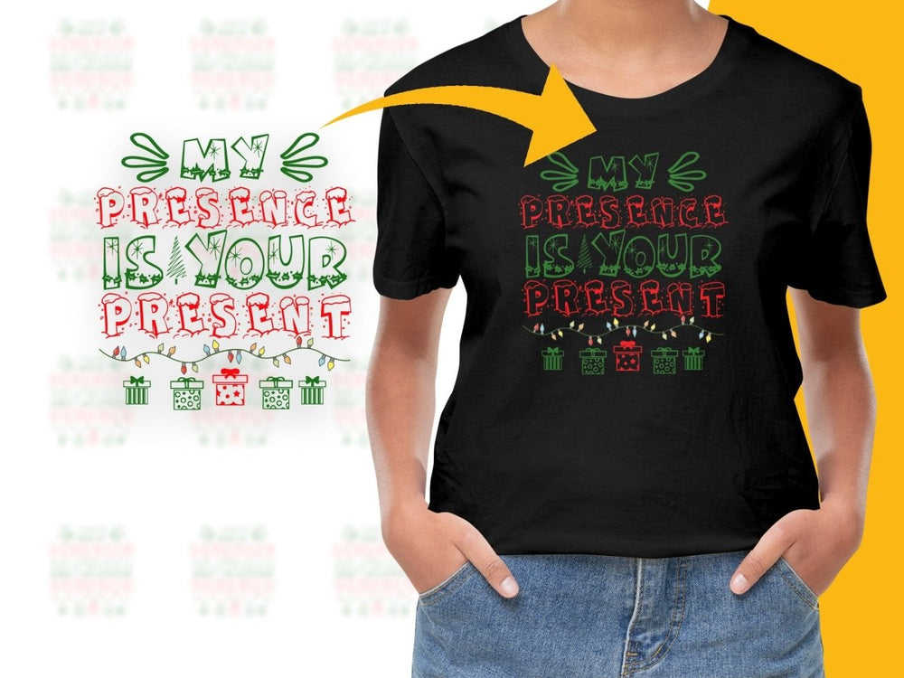 Funny My Presence Is Your Present Christmas PNG File - Teepew