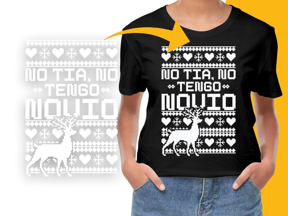 Funny No Tengo Novio Ugly Christmas PNG File - Teepew