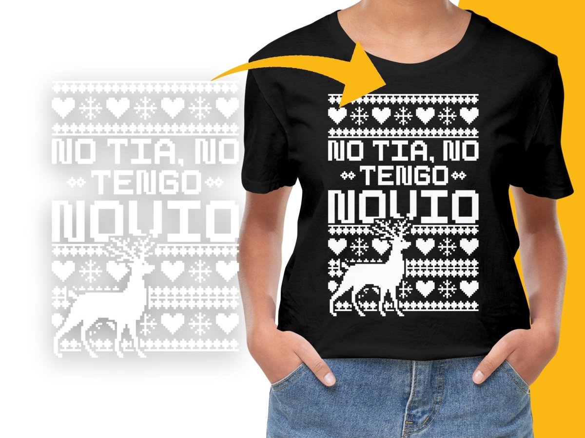 Funny No Tengo Novio Ugly Christmas PNG File - Teepew
